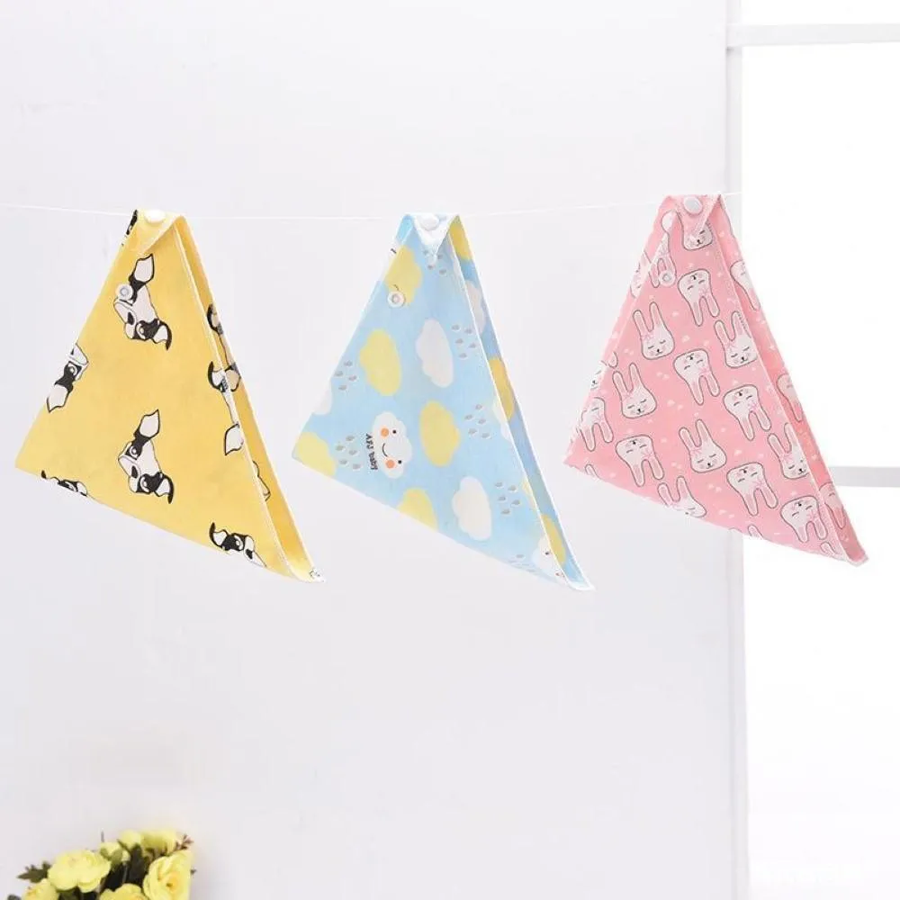 10PCS Baby Triangle Waterproof Cotton Bibs Baby Accessories Wholesale