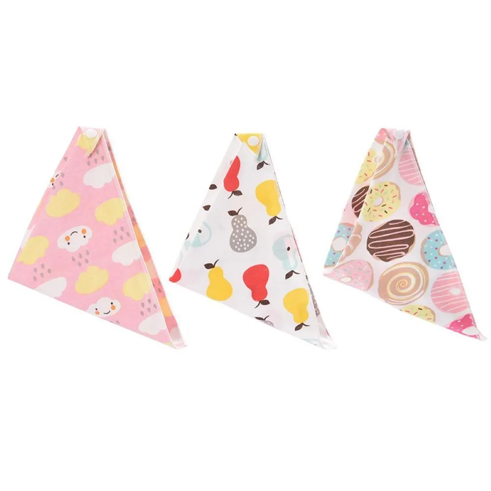 10PCS Baby Triangle Waterproof Cotton Bibs Baby Accessories Wholesale