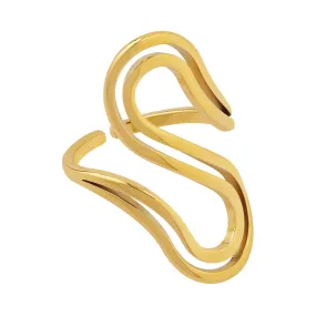 18K Gold Plated Stainless Steel Finger Ring