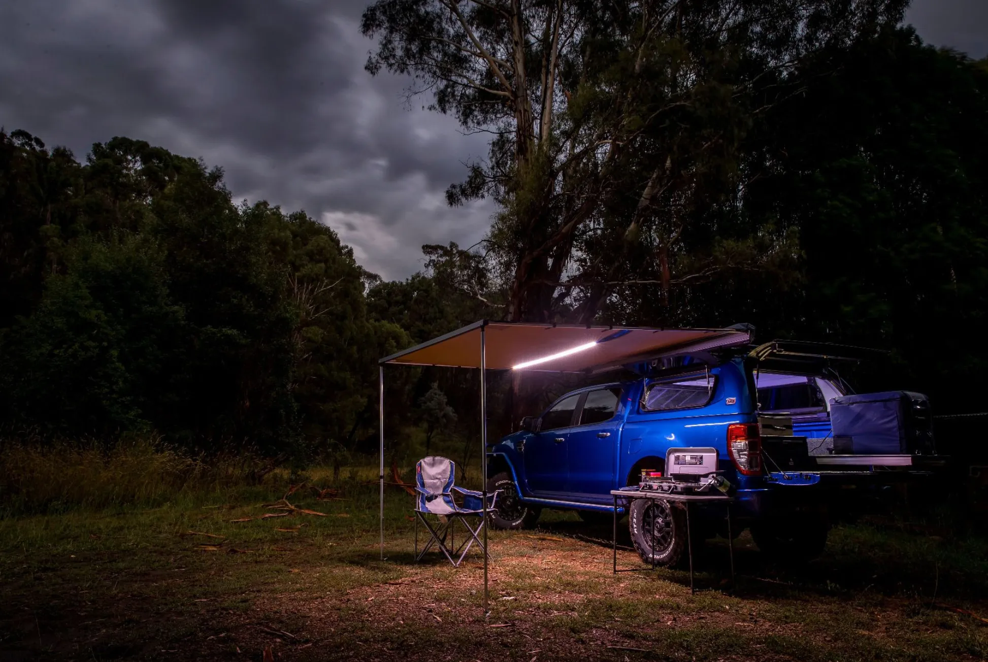 ARB Shade Awning with LED Strip Light
