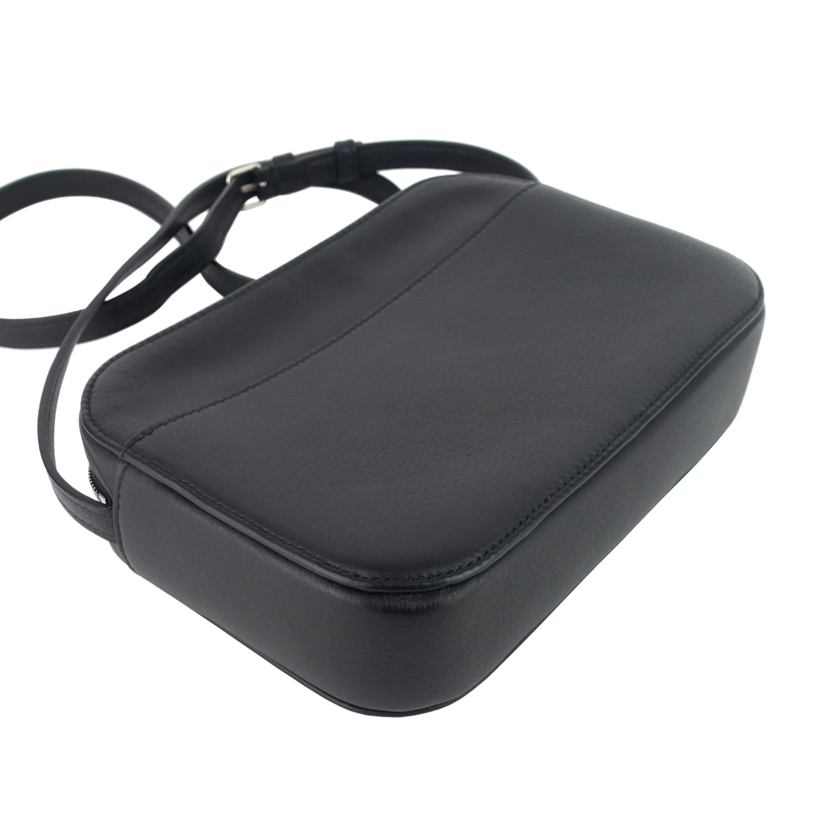 BALENCIAGA Medium Calfskin Leather Camera Bag