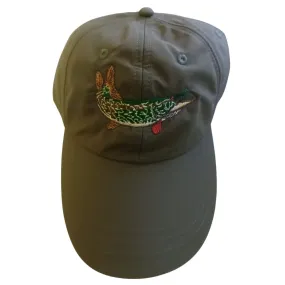 Beechfield | Waterproof Baseball Cap | Olive With Pike Logo