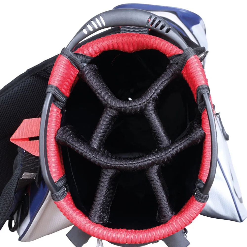 Big Max Aqua 8 Waterproof Stand Bag - White/Black/Orange