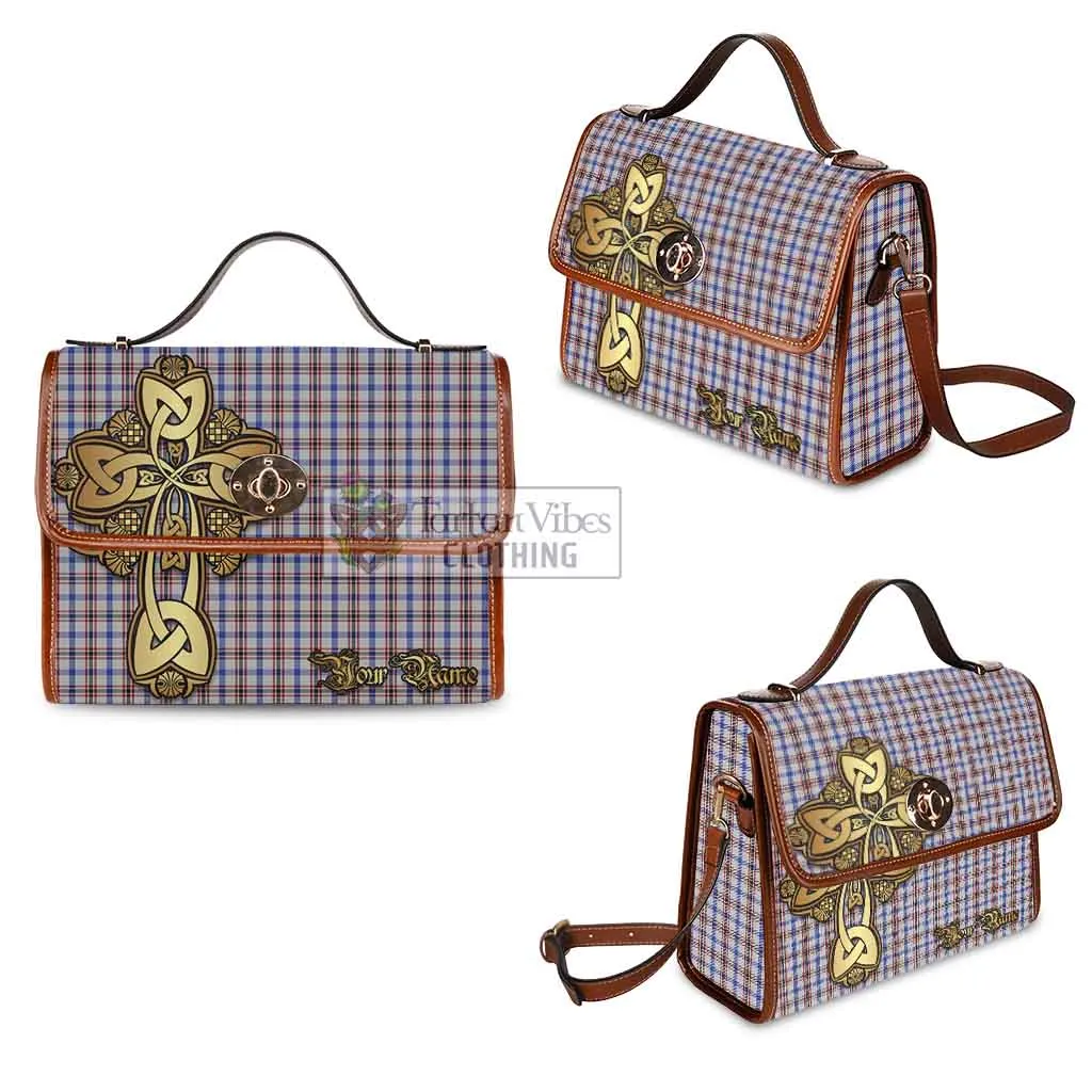 Boswell Tartan Waterproof Canvas Bag Golden Thistle Celtic Cross Style