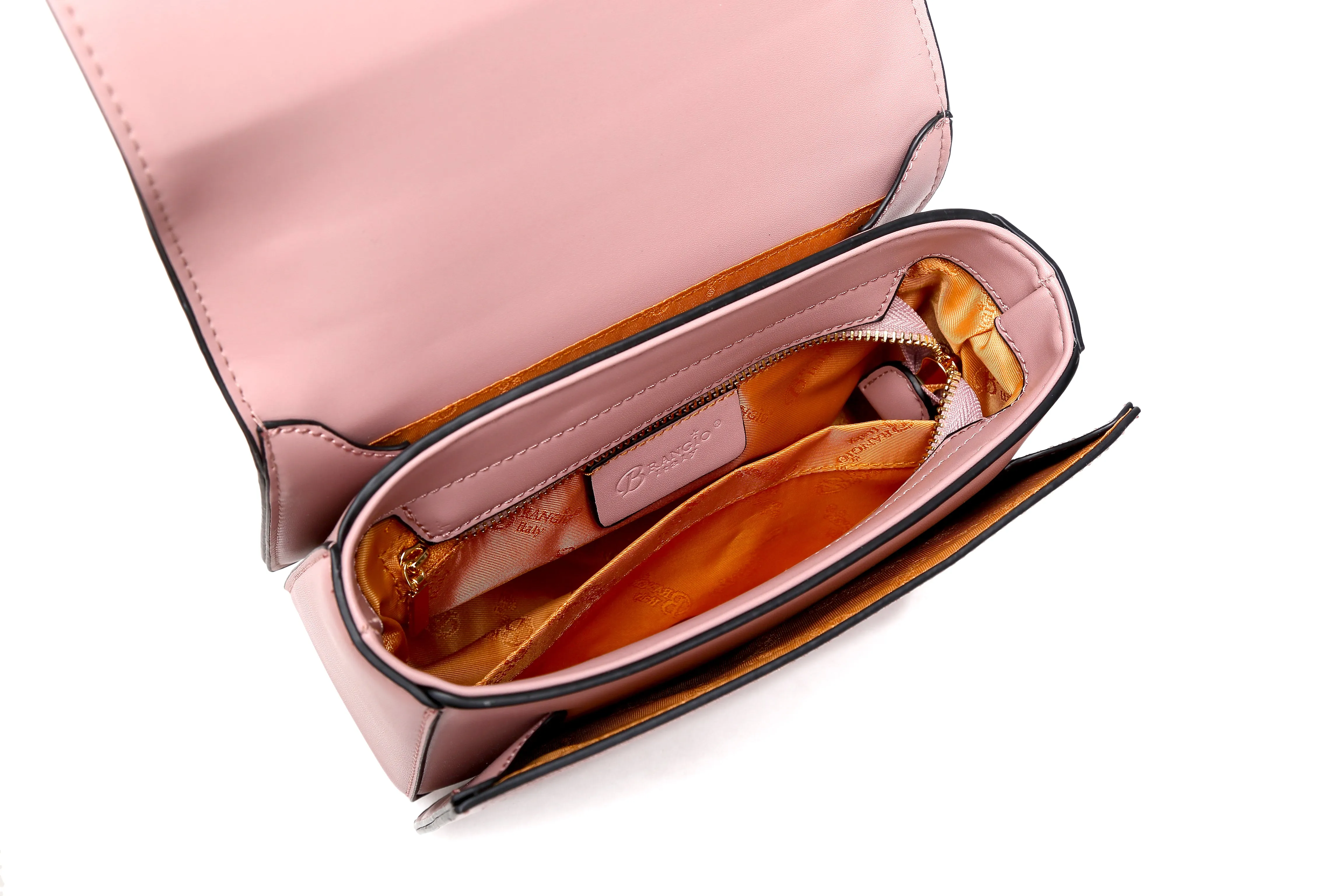 Brangio Blush Geometric Crossbody Bag