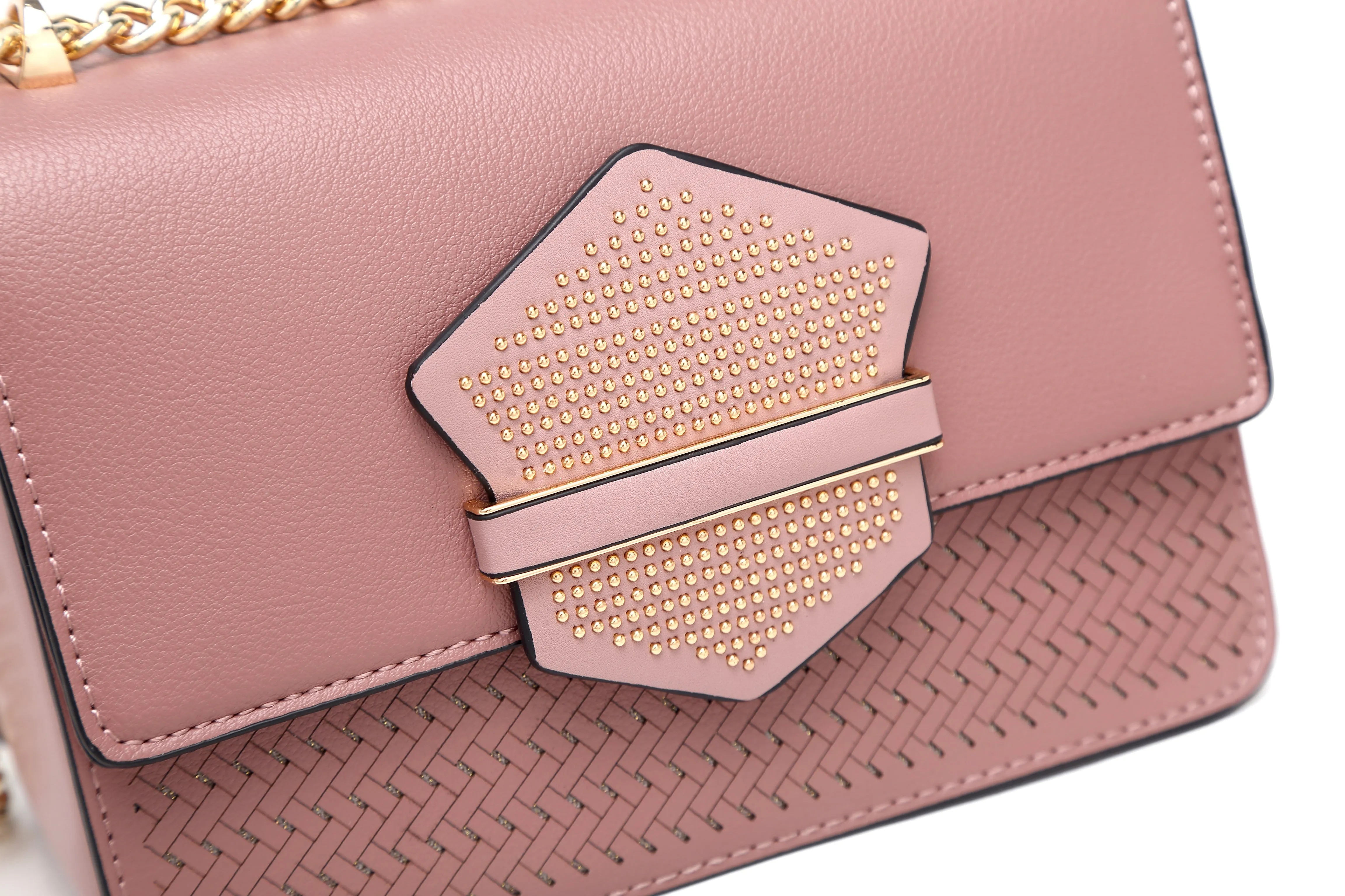 Brangio Blush Geometric Crossbody Bag