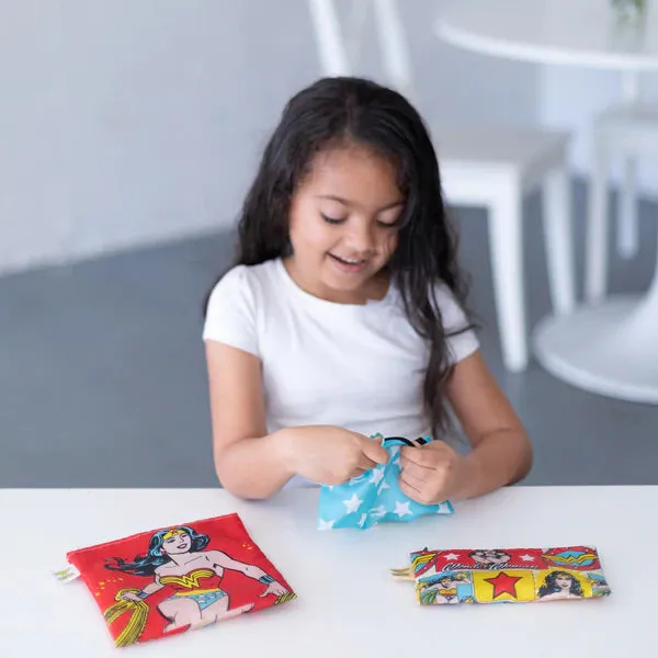 Bumkins Reusable Combo Sandwich/Snack Bag - 3 Pack Wonder Woman