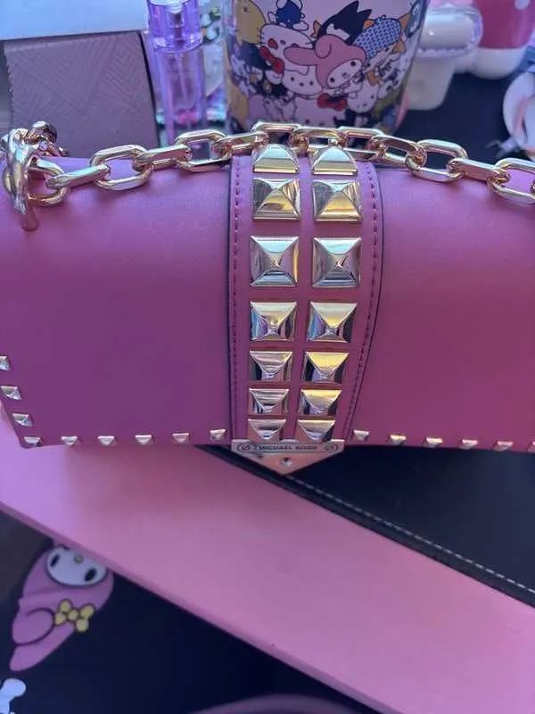 Cece Medium Studded Faux Leather Shoulder Bag