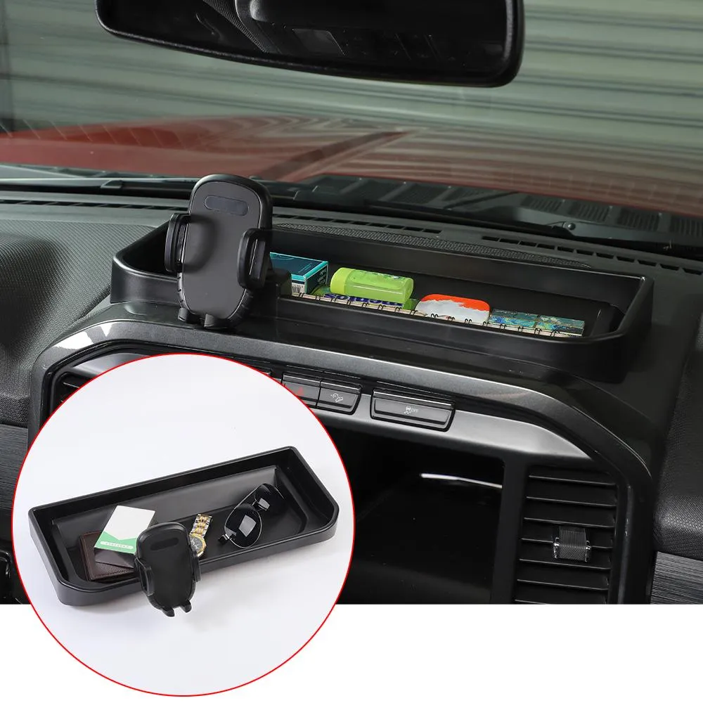 Center Console Phone Holder Storage Box Tray organize For Ford F150 2021  Accessories | CheroCar