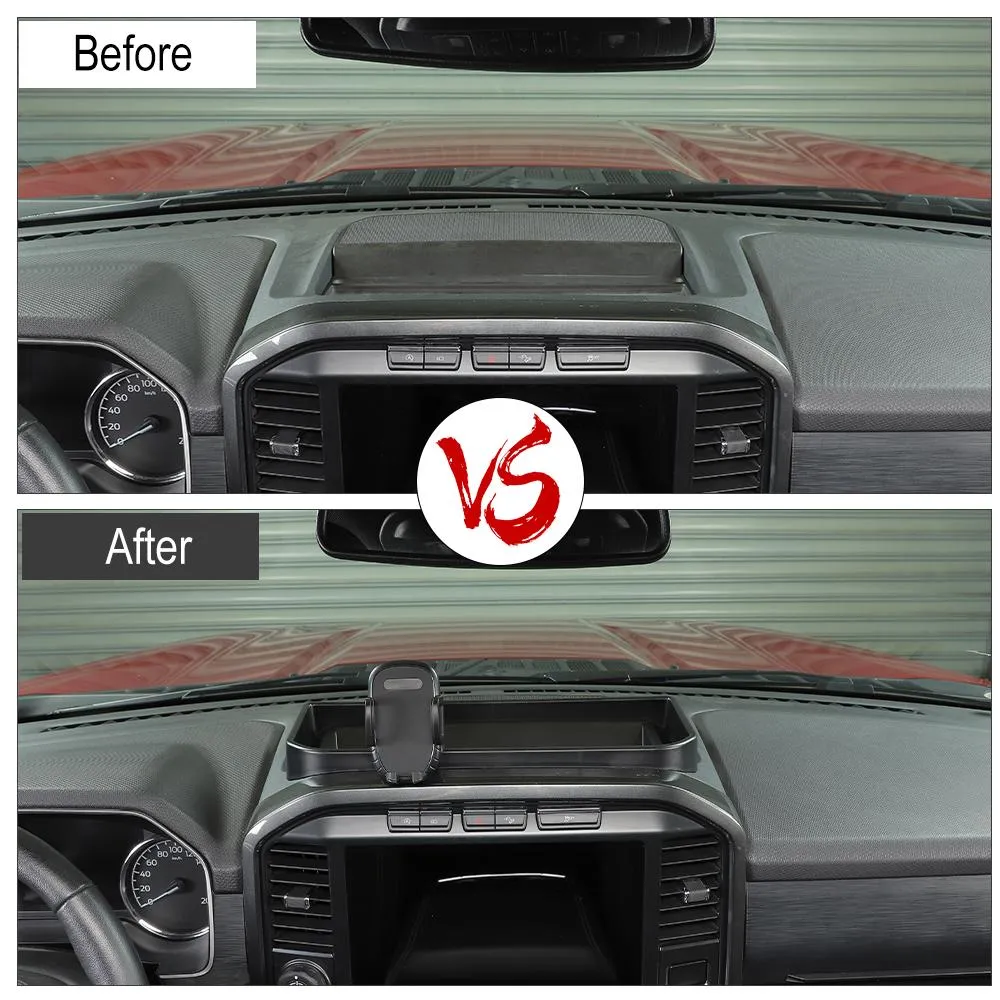Center Console Phone Holder Storage Box Tray organize For Ford F150 2021  Accessories | CheroCar