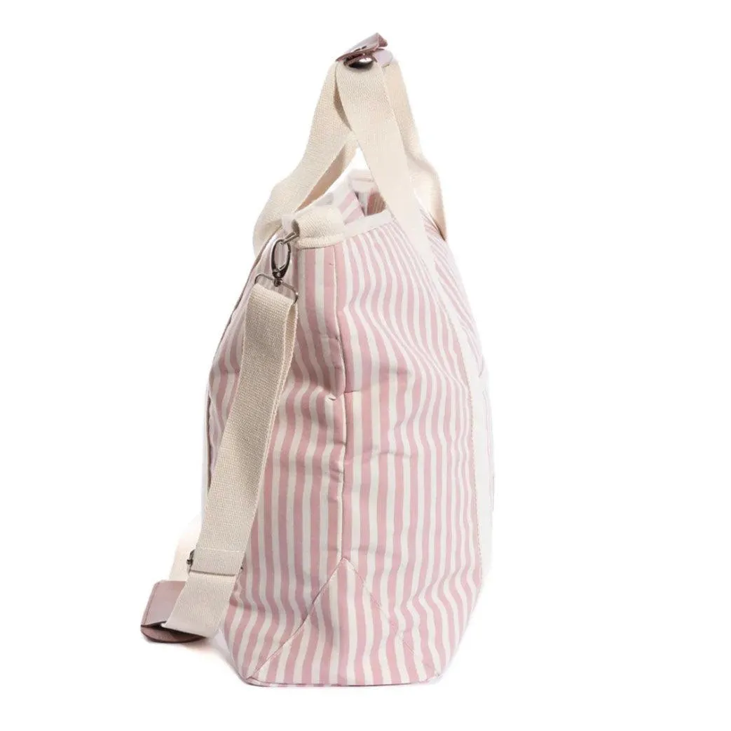 Cooler Tote | Lauren's Pink Stripe