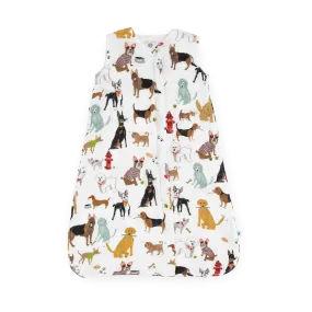 Cotton Muslin Sleep Bag - Woof