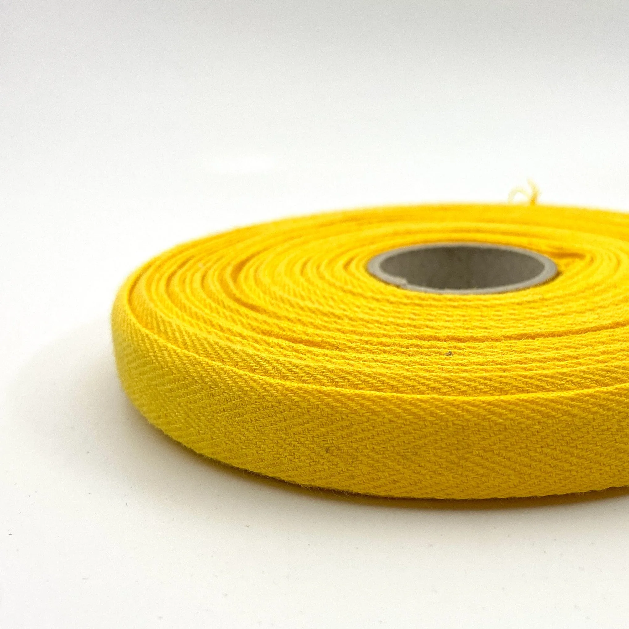 Cotton Twill Tape - Yellow - 14mm