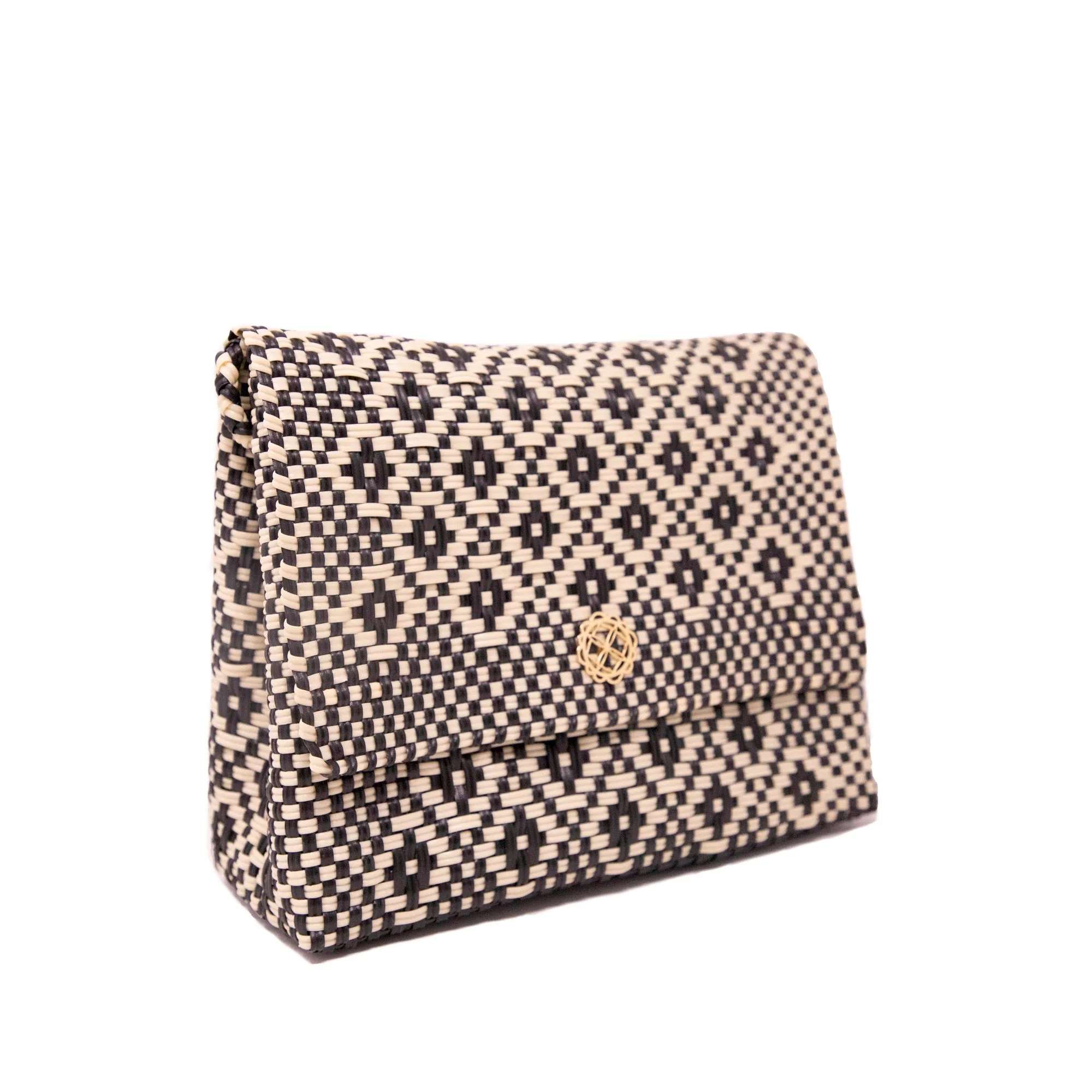 Crossbody Black Beige Aztec