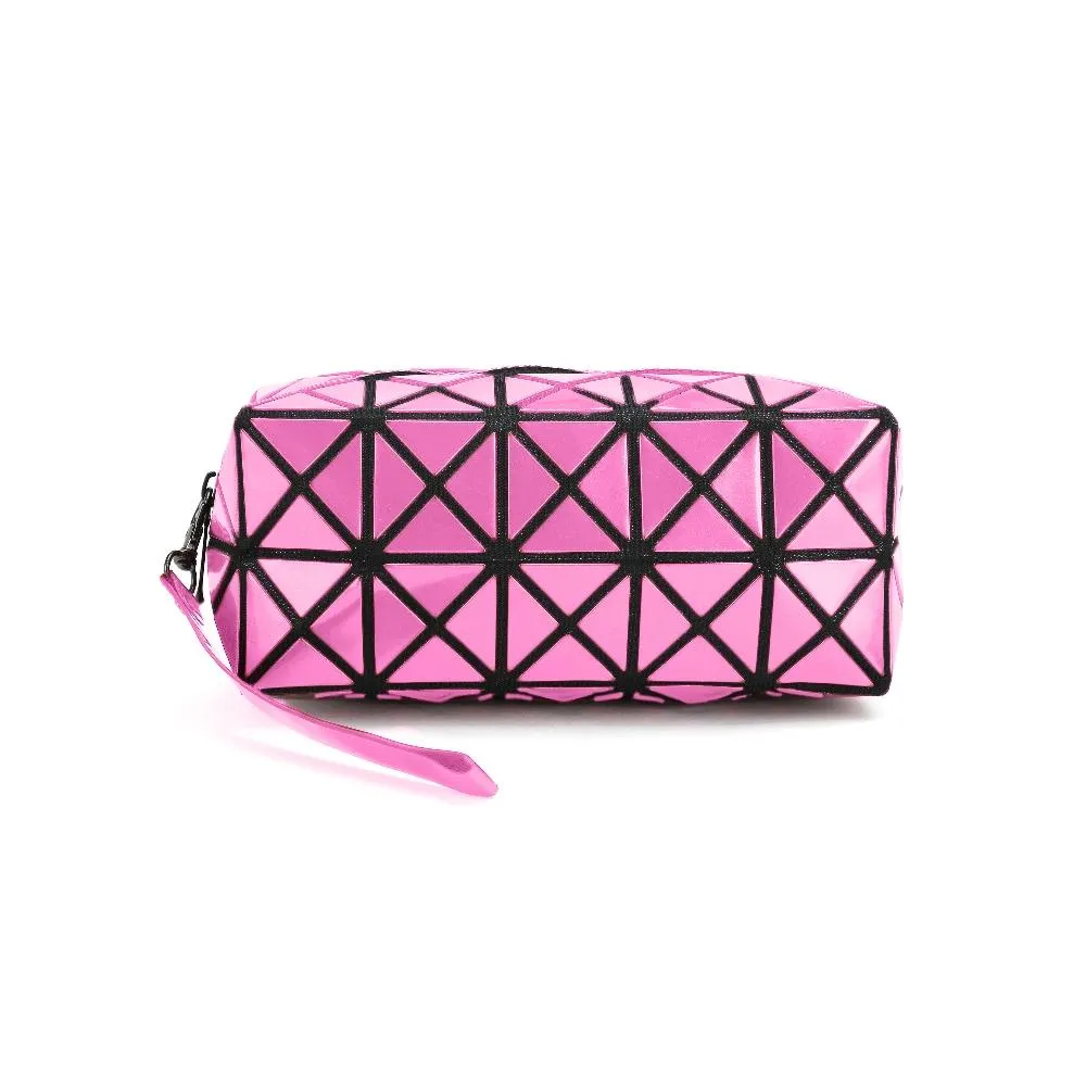 Diamond Design Cosmetic Travel Bag - Assorted Colors