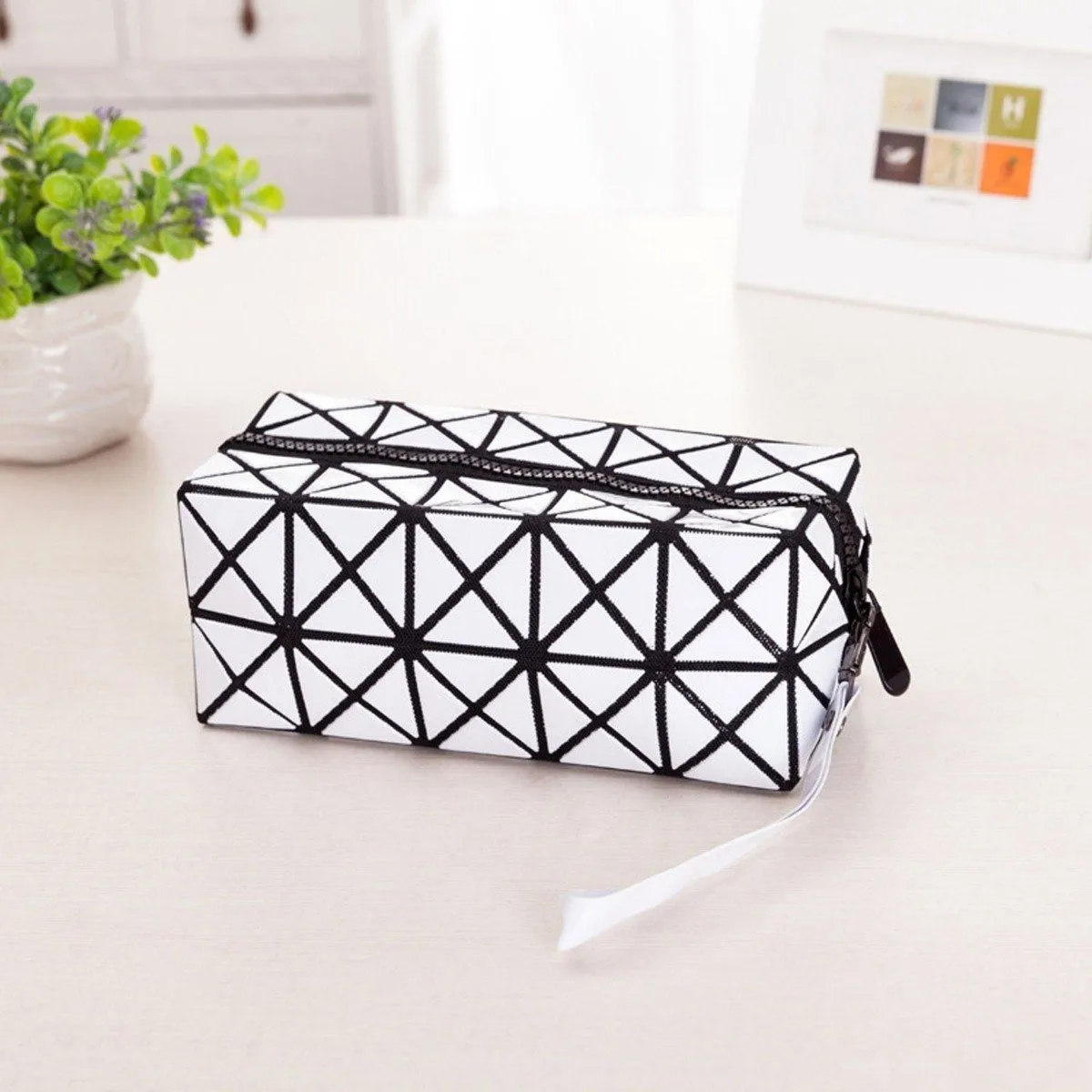 Diamond Design Cosmetic Travel Bag - Assorted Colors