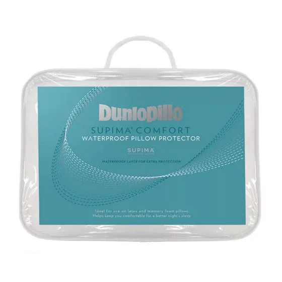 Dunlopillo Supima 100% Quilted Cotton Waterproof Pillow Protector
