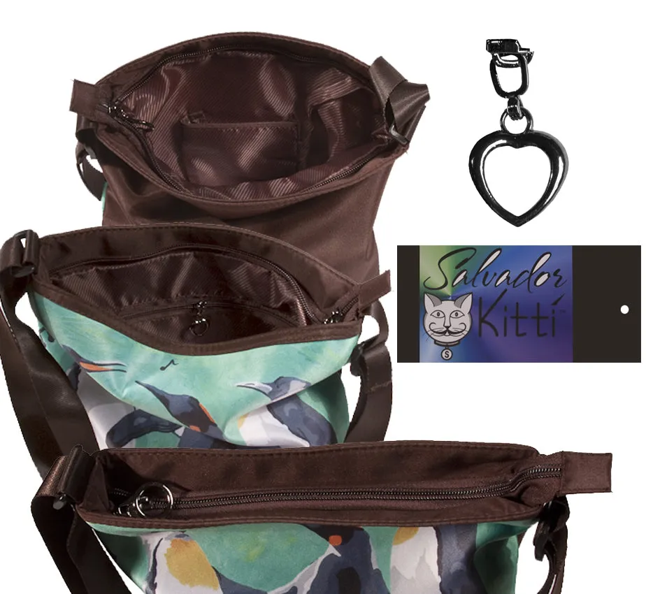 Emperor Penguins Kitten Cross Body Bag - The Trio