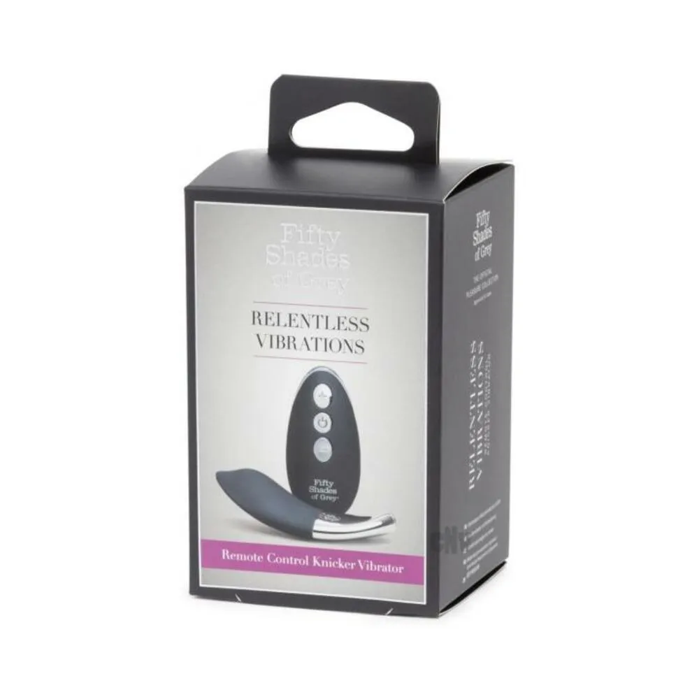 Fifty Shades of Grey Relentless Vibrations Remote Control Panty Vibe - Black