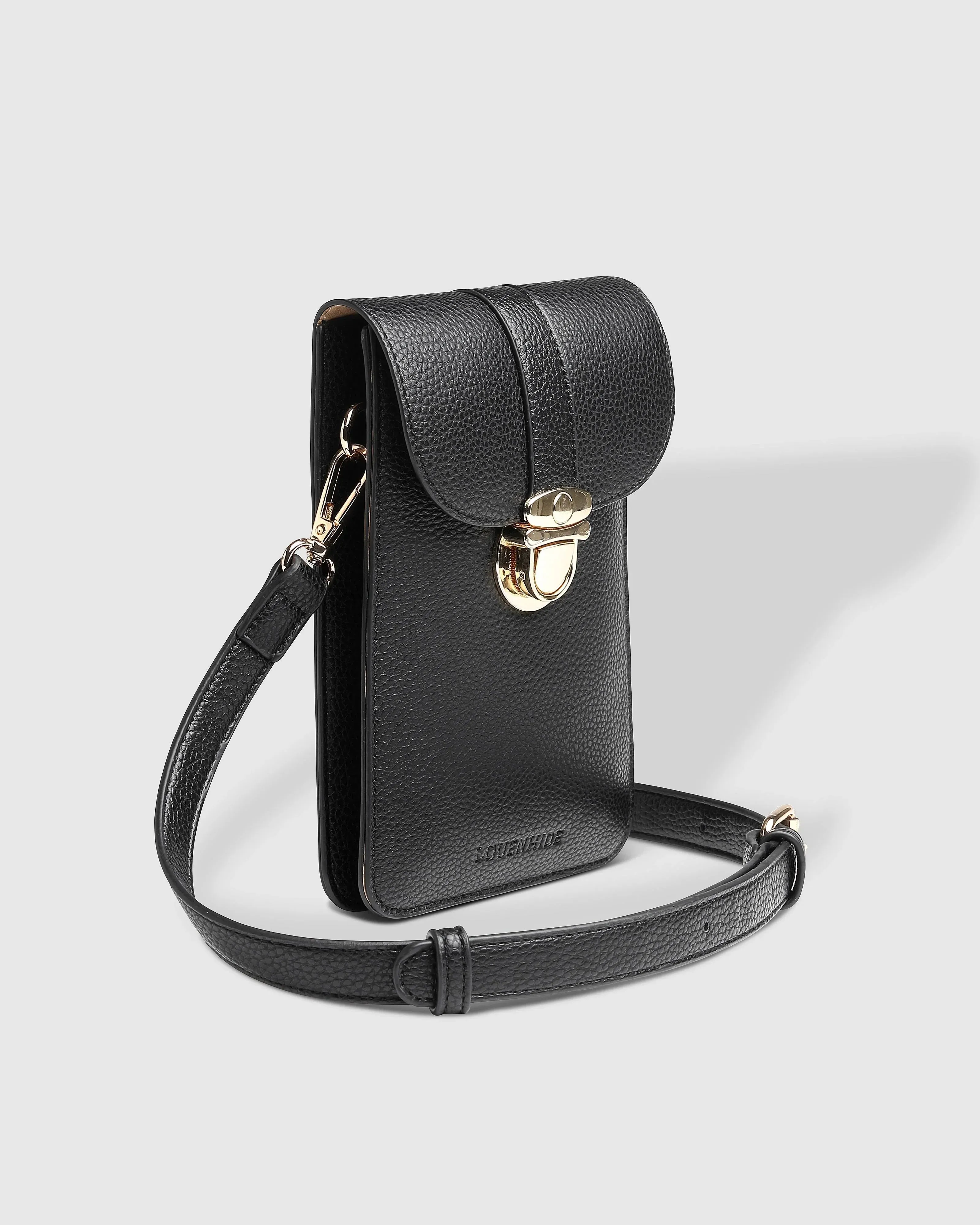 Fontaine Phone Crossbody Bag Black