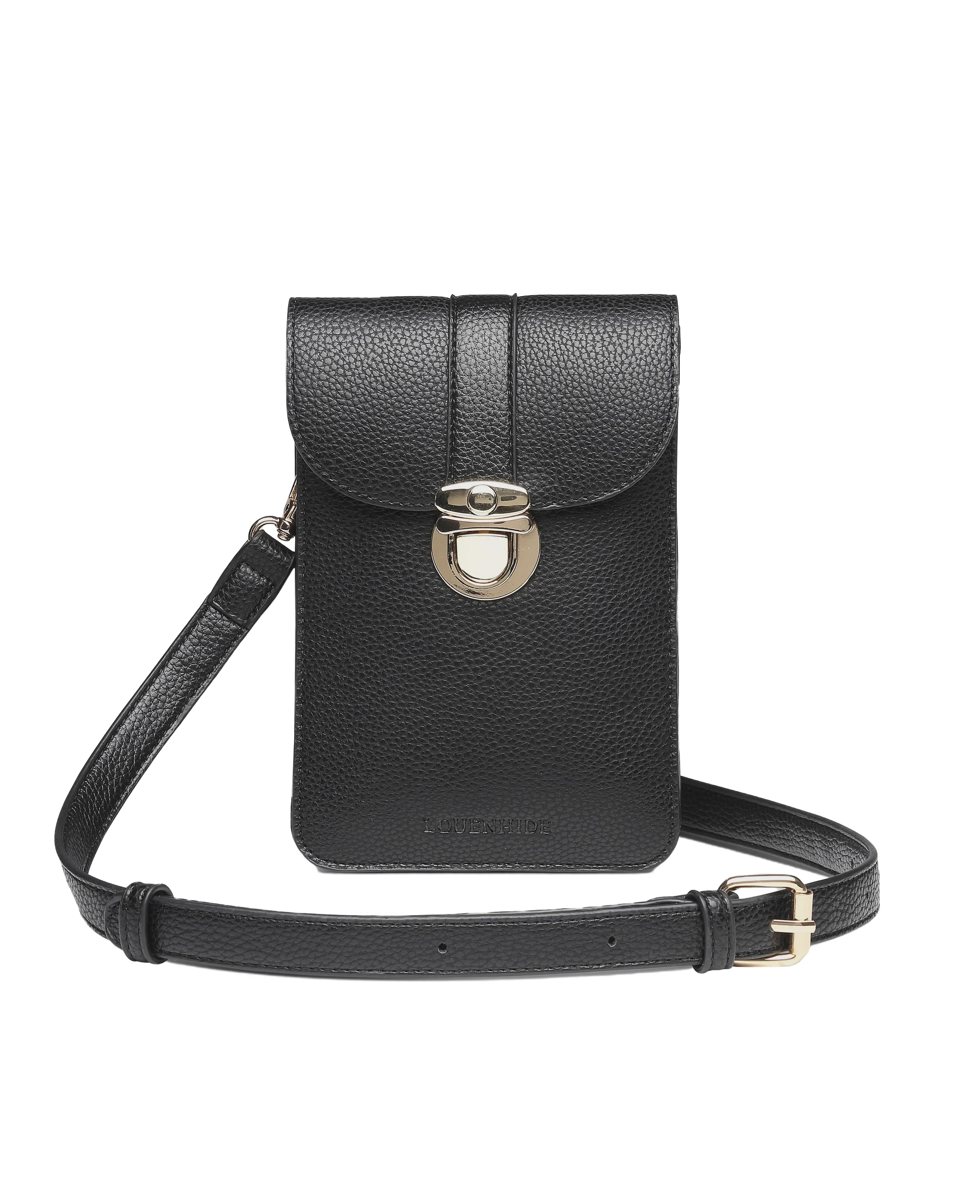 Fontaine Phone Crossbody Bag Black