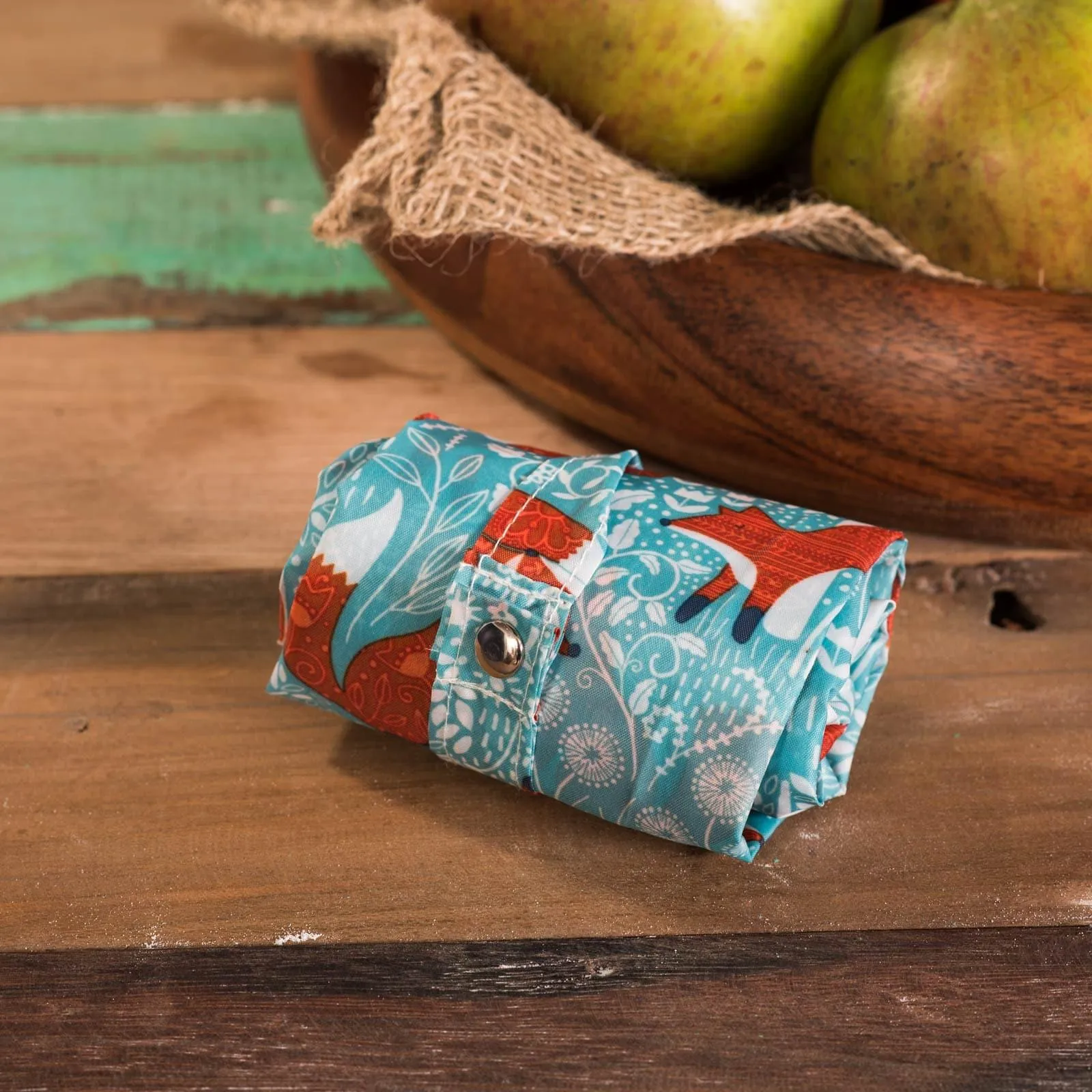 Foraging Fox Reusable Roll-Up Shopping Bag