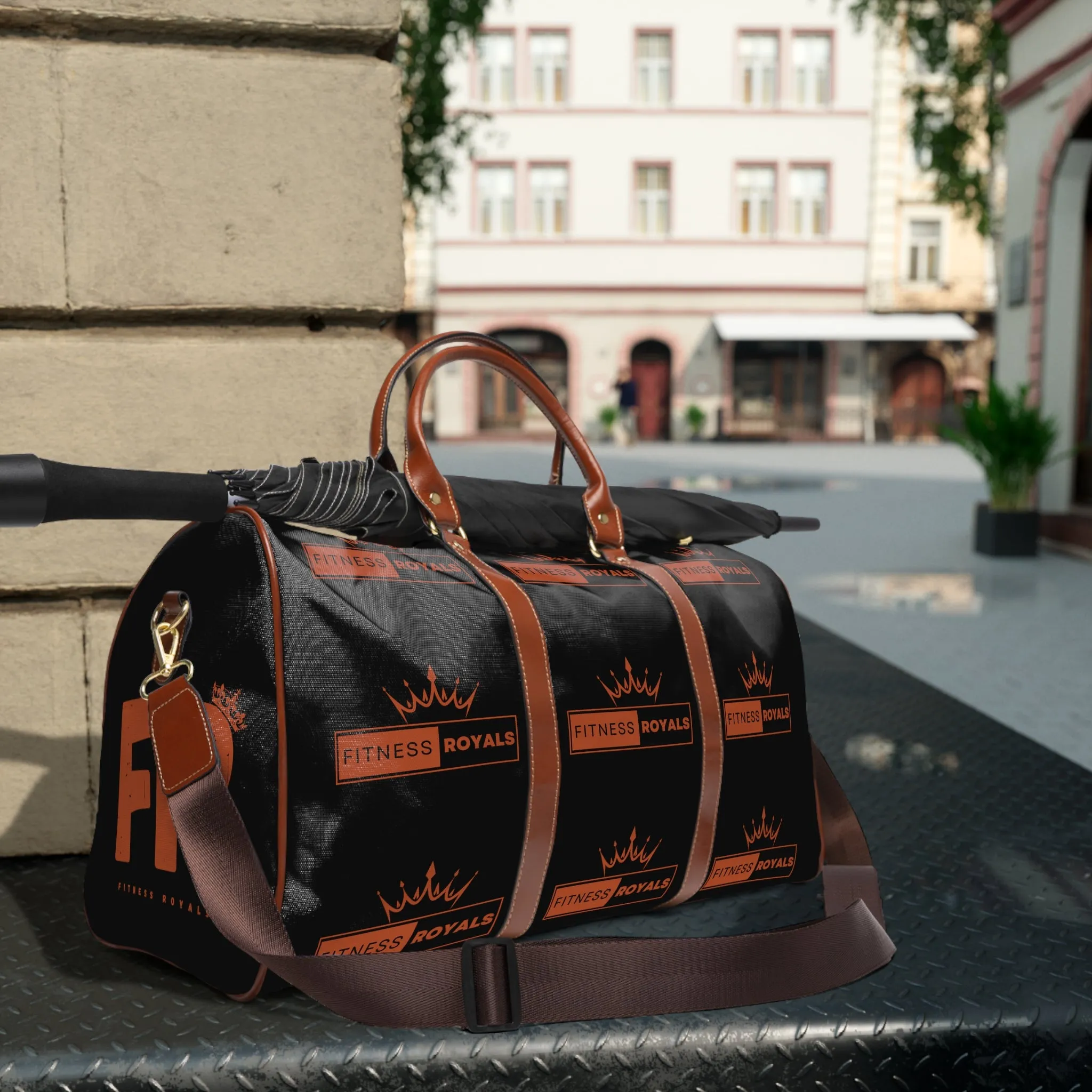 FR Black Waterproof Travel Bag