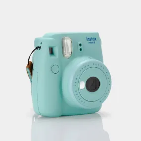 Fujifilm Instax Mini 9 Teal Instant Film Camera With White Bag - Refurbished