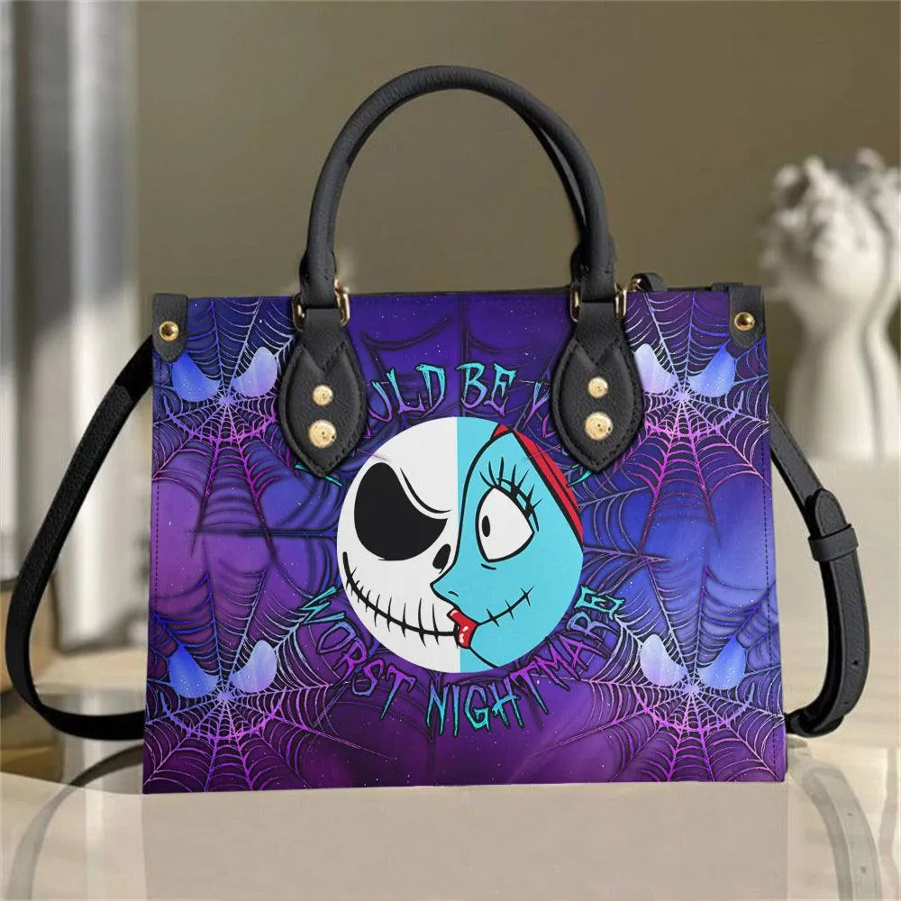 Galaxy Nightmare Women's Tote Bag With Black Handle
