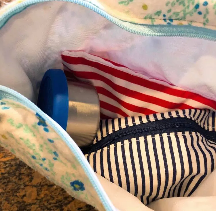 Gallon Sized Reusable Zippered Bag Flamingos