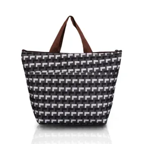 Geometric Lunch Bag Tote