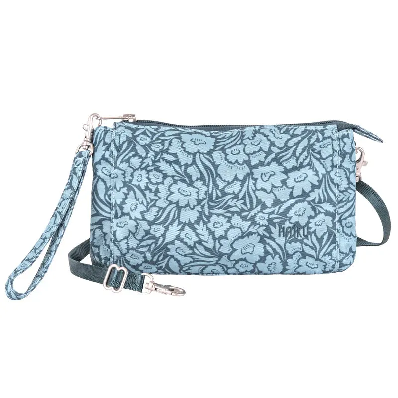 Haiku Stride Wristlet in Cherry Blossom, Rosewood, Stone Gray, Floral Garden, River Rock Blue, Forest & Honeycomb
