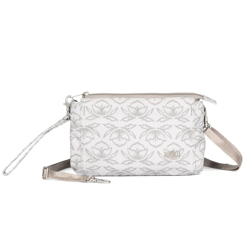 Haiku Stride Wristlet in Cherry Blossom, Rosewood, Stone Gray, Floral Garden, River Rock Blue, Forest & Honeycomb