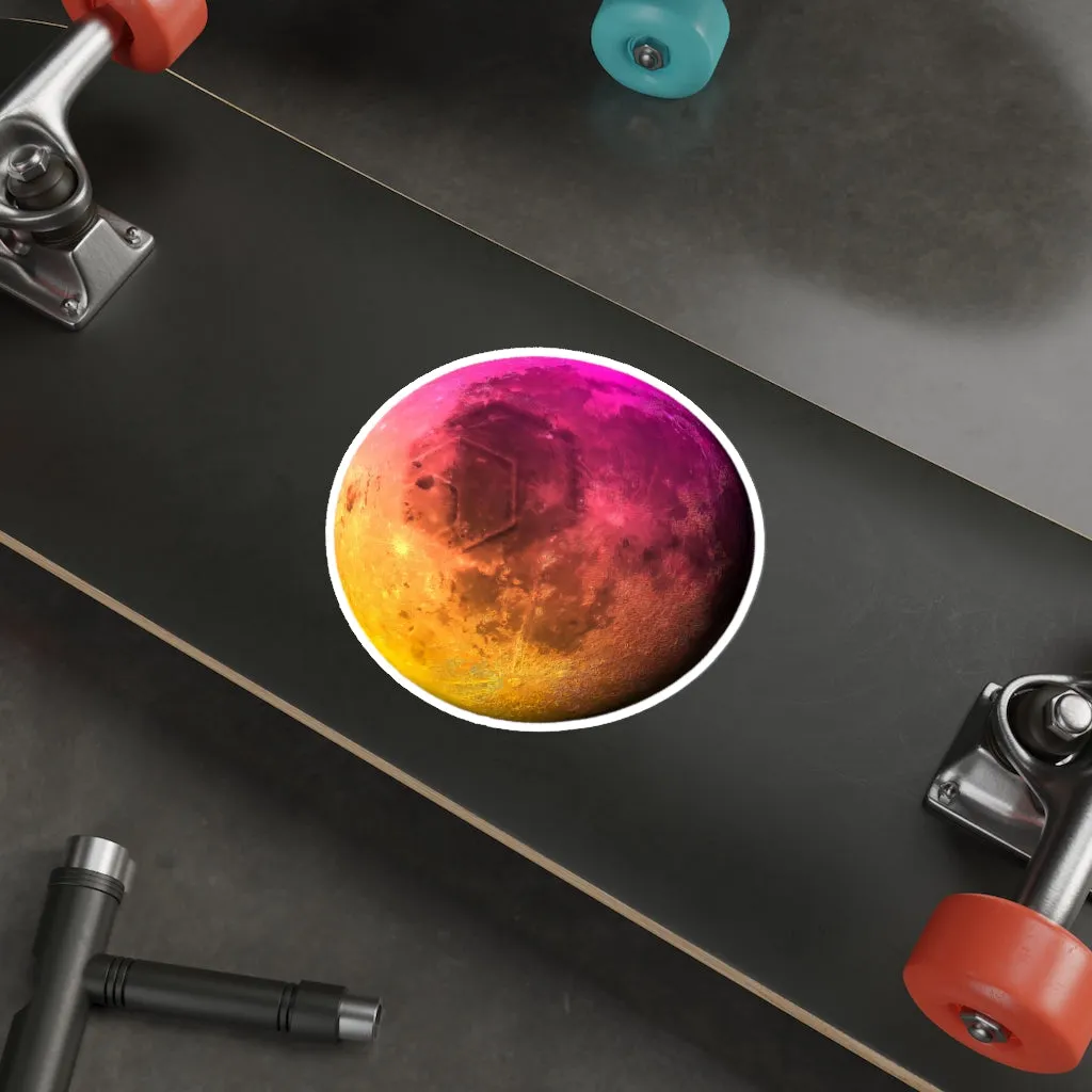 HEX To The Moon Die-Cut Stickers (Water Resistant)
