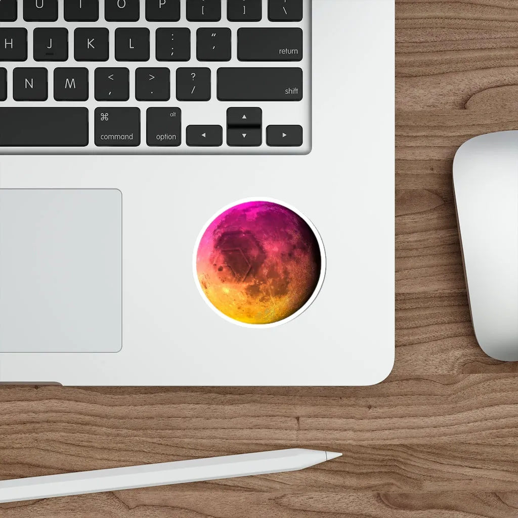HEX To The Moon Die-Cut Stickers (Water Resistant)