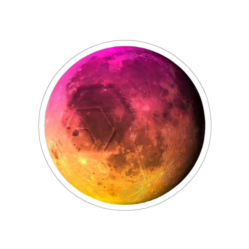 HEX To The Moon Die-Cut Stickers (Water Resistant)