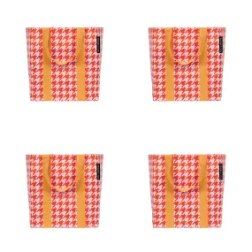 Houndstooth shopper set (4 )