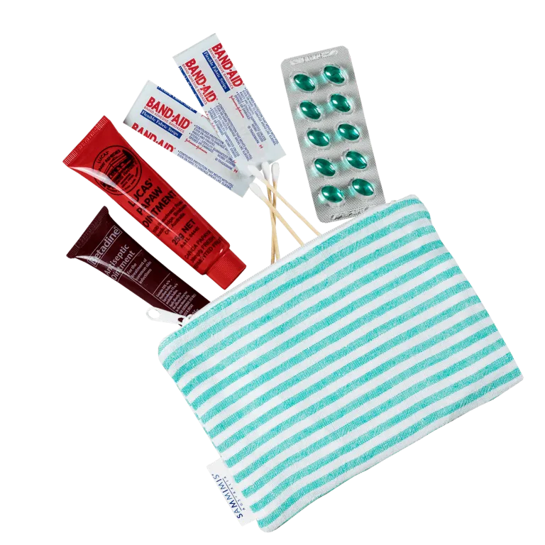 IOS Mini Wet Bag: Aqua/White
