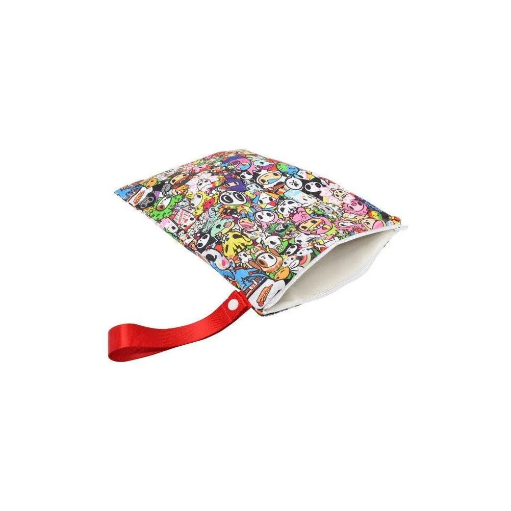 Itzy Ritzy TRAVEL HAPPENS™ SEALED WET BAG WITH HANDLE - TOKIDOKI COLLECTION