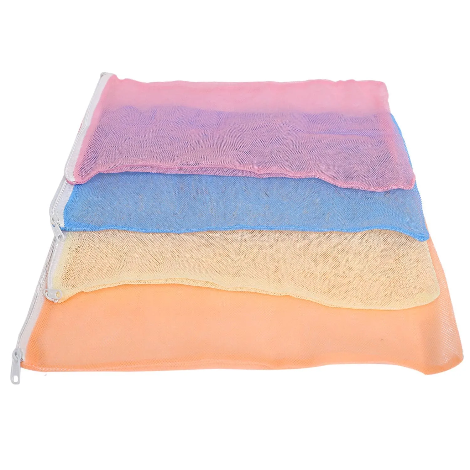 Kuber Industries Plain Deisgn 12 Piece Microfiber Reusable Mesh Fridge Bag ,CTKNEW224