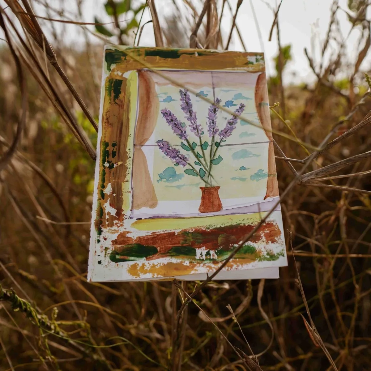 Lavender Love Handpainted Notebook