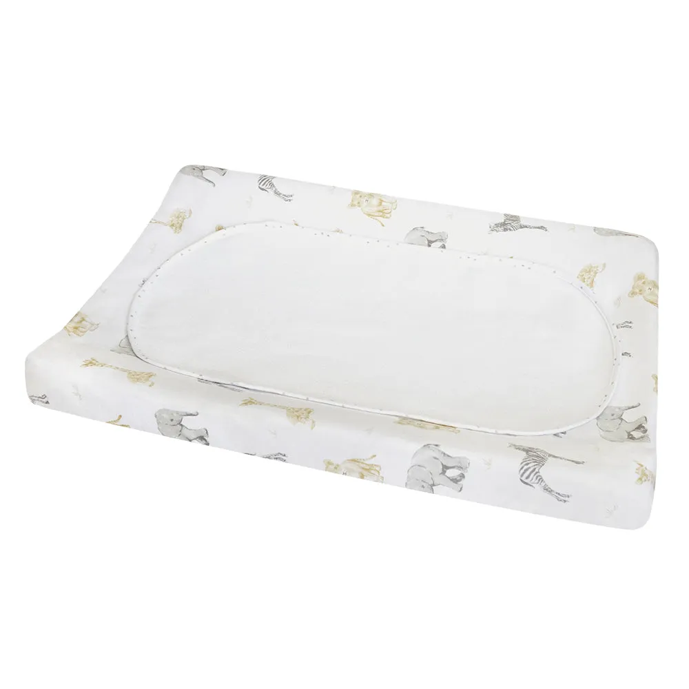 Living Textiles Change Pad Cover and Liner Set - Savanna Babies