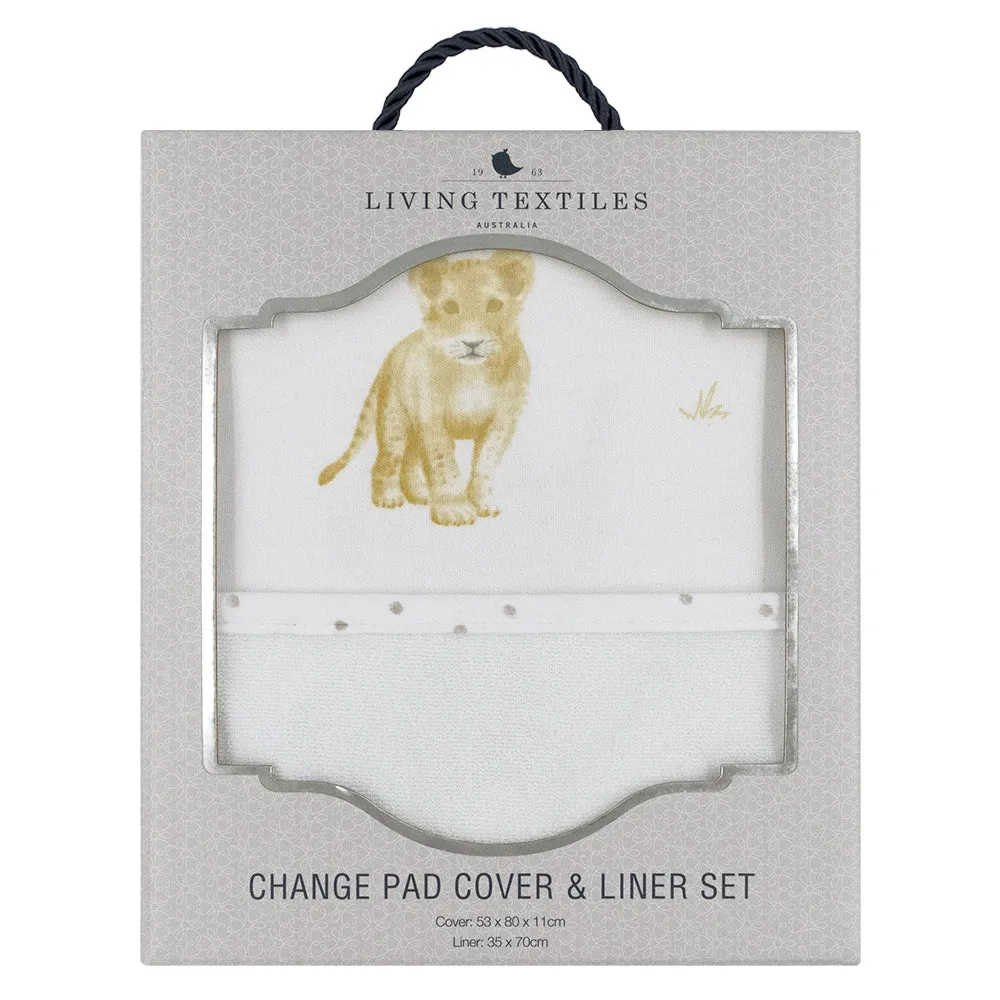 Living Textiles Change Pad Cover and Liner Set - Savanna Babies