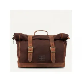 Longride Waxed Canvas Quick Release Saddlebag Brown - 9.5 Liters