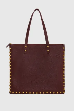 Milan Tote With Studs Bag In Port