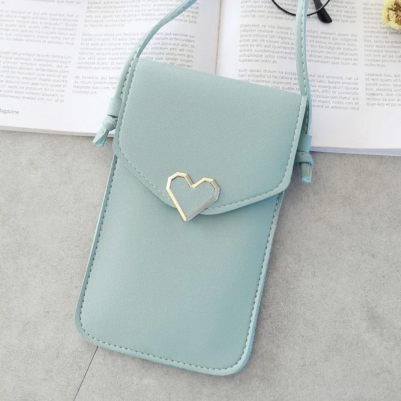 Mobile case with transparent plastic side and two open pockets