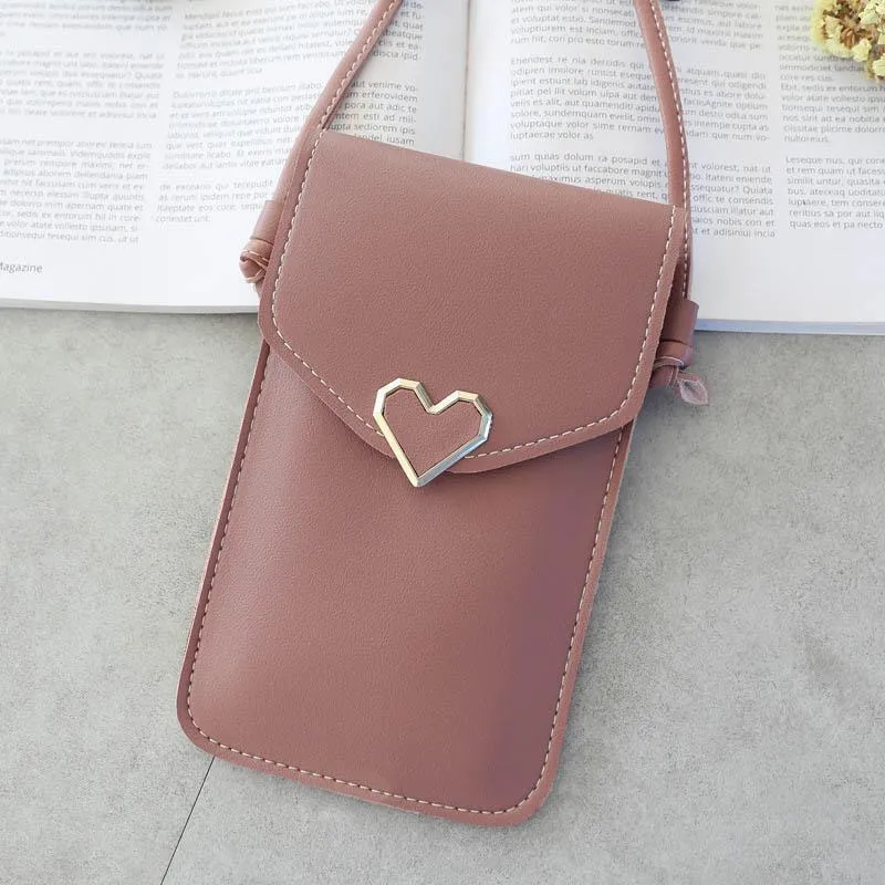 Mobile case with transparent plastic side and two open pockets