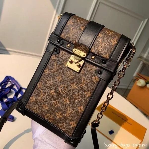 Monogram Canvas Phone Holder Mini Bag M63913 Black 2019 Collection