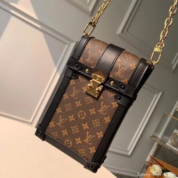 Monogram Canvas Phone Holder Mini Bag M63913 Black 2019 Collection