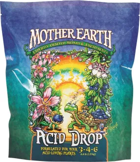 Mother Earth Acid Drop HGC733956 Hydroponic Plant Supplement, 4.4 lb Bag, Solid, 3-4-6 N-P-K Ratio :BAG: QUANTITY: 1